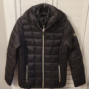 Michael Kors Black Quilted Puffer Jacket EUC
